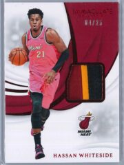 Hassan Whiteside Panini Immaculate 2018 19 Swatches Red 0425 3 Color Patch 1 scaled