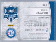 Jahlil Okafor Panini Excalibur 2015 16 Knight School RC Patch Rookie Patch 2 scaled
