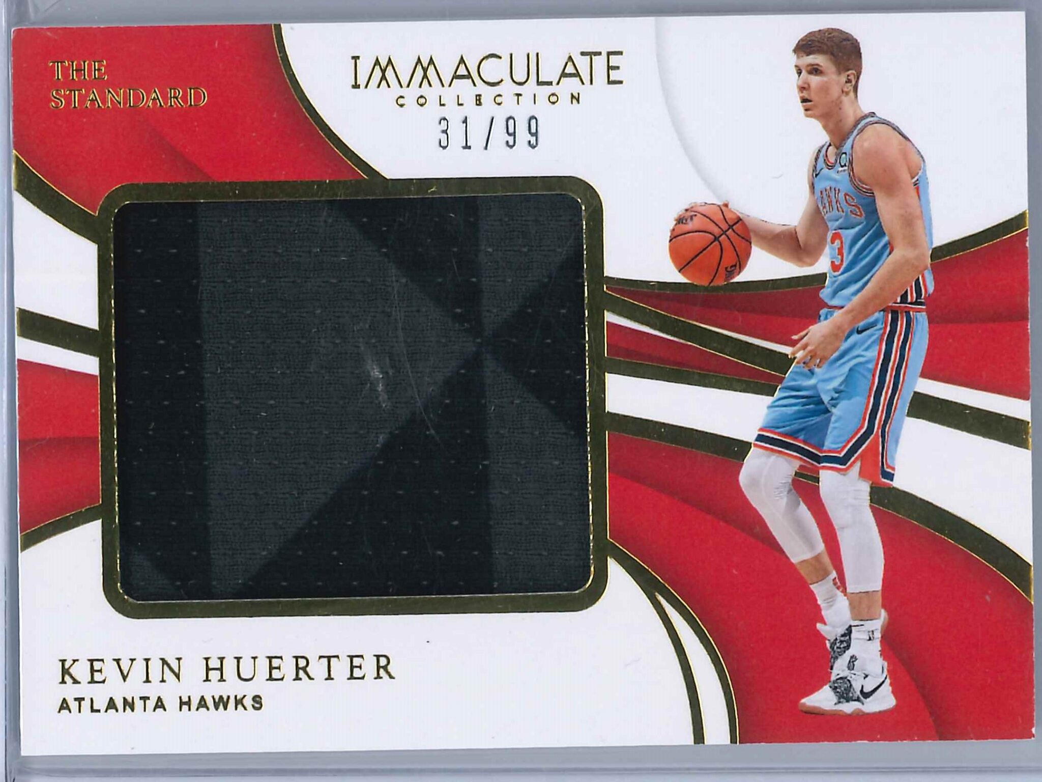 Kevin Huerter Panini Immaculate 2018 19 The Standard 3199 2 Color Rookie Patch 1 scaled