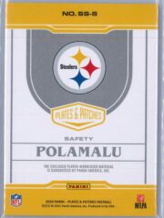 Troy Polamalu Panini Plates and Patches 2020 Supreme Swatches 0535 2 Color Patch 2 scaled