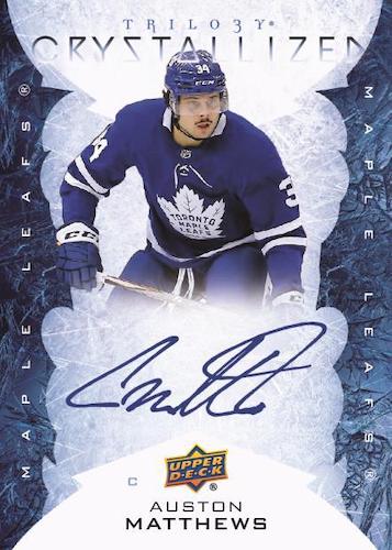 2020 21 Upper Deck Trilogy Hockey Cards Crystallized Signatures Auston Matthews