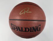 Giannis Antetokounmpo Milwaukee Bucks Authentic Signed Brown Spalding Basketball w Gold Signature BAS WH10746 1