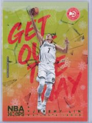 Jeremy Lin Panini NBA Hoops Basketball 2018-19 Get Out The Way Gold  Winter Edition