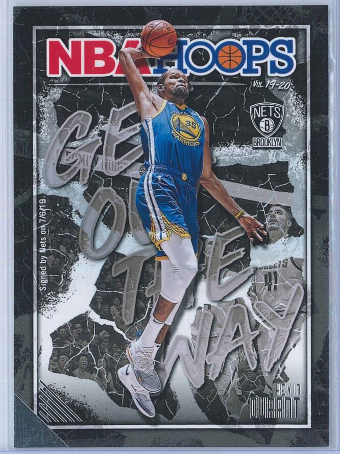 Kevin Durant Panini NBA Hoops Basketball 2019-20 Get Out The Way