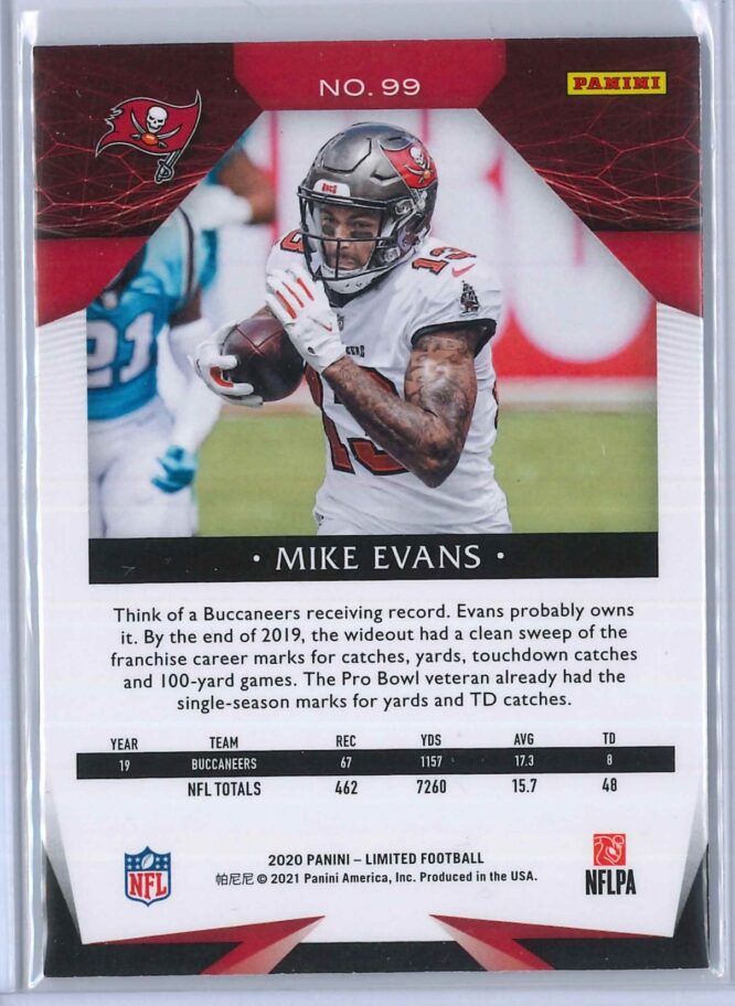 Mike Evans Panini Limited 2020 Gold 2