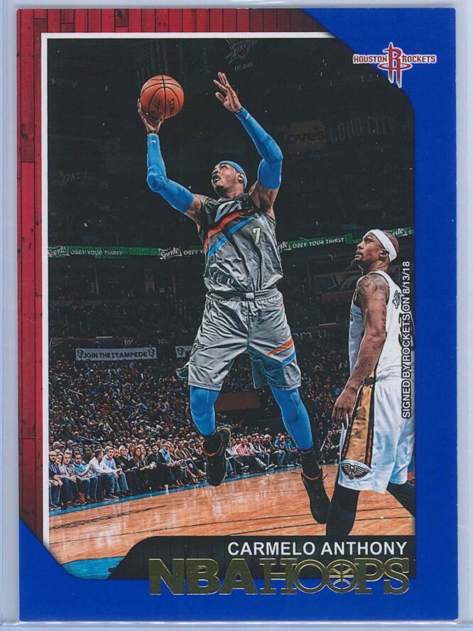 Carmelo Anthony Panini NBA Hoops 2018-19  Blue