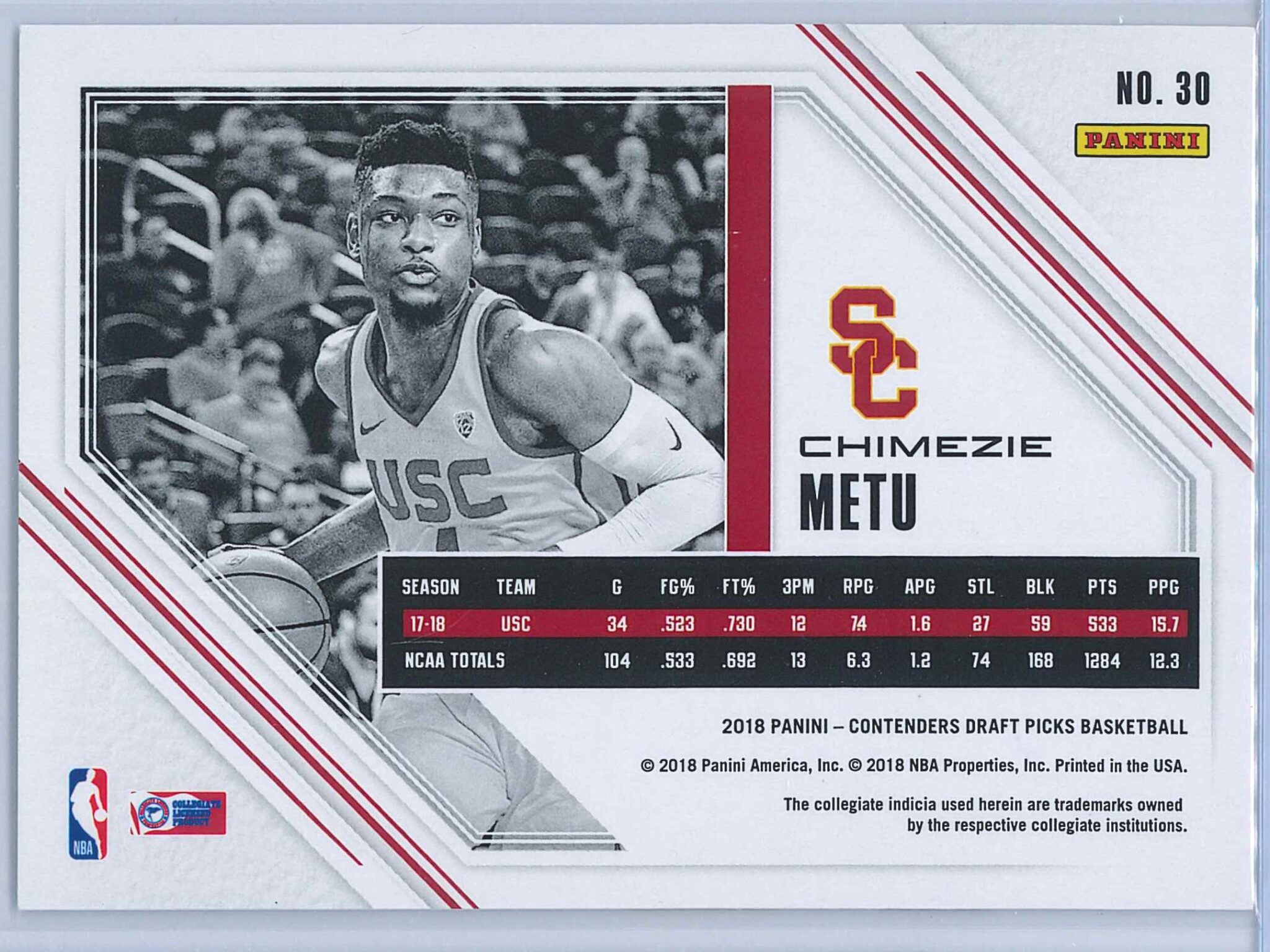 De'Anthony Melton 18/19 Panini Contenders Rookie Ticket Game Used Jersey