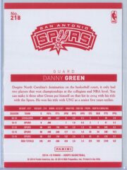 Danny Green Panini NBA Hoops 2014 15 Red Back 2