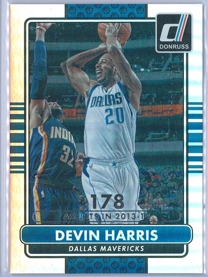 Devin Harris Panini Donruss Basketball 2014-15  Silver Season Stat Line 011178