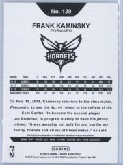 Frank Kaminsky Panini NBA Hoops 2018 19 Purple 2