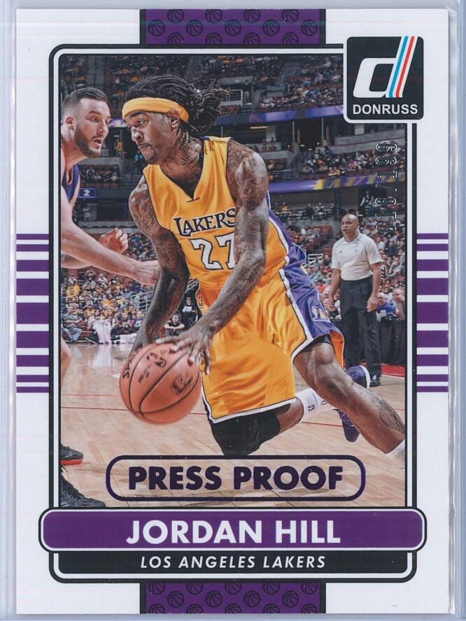 Jordan Hill Panini Donruss Basketball 2014-15  Press Proof Purple 018199