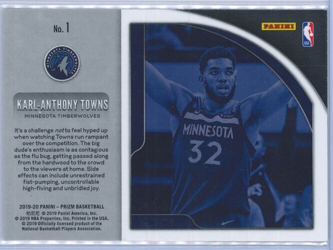 Karl Anthony Towns Panini Prizm 2019 20 Get Hyped 2