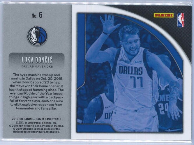 Luka Doncic Panini Prizm 2019 20 Get Hyped 2