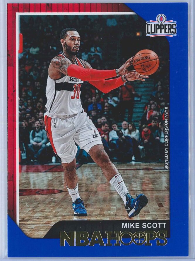 Mike Scott Panini NBA Hoops 2018-19  Blue