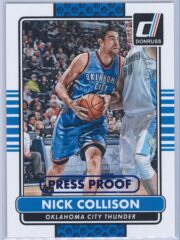 Nick Collison Panini Donruss Basketball 2014-15  Press Proof Blue 3199