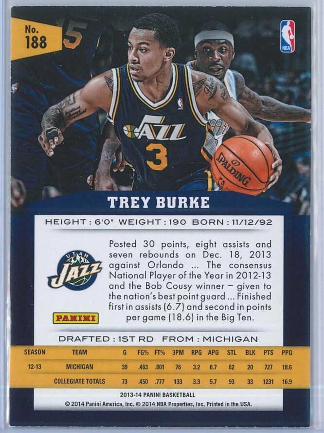 Trey Burke Panini Basketball 2013 14 RC 2