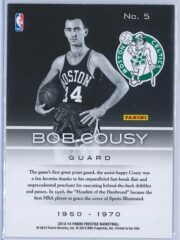 Bob Cousy Panini Prestige Basketball 2013 14 Prestigious Pioneers 2