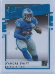 D'Andre Swift Panini Chronicles Football 2020 Clearly Donruss  Rated Rookie