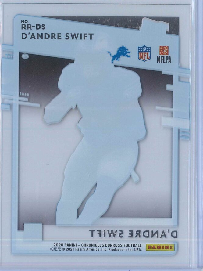 DAndre Swift Panini Chronicles Football 2020 Clearly Donruss Rated Rookie 2