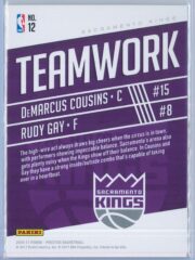 DeMarcus Cousins Rudy Gay Panini Prestige Basketball 2016 17 Teamwork 2
