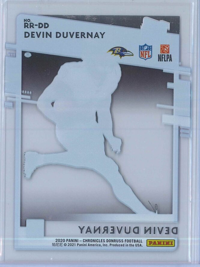 Devin Duvernay Panini Chronicles Football 2020 Clearly Donruss Rated Rookie 2