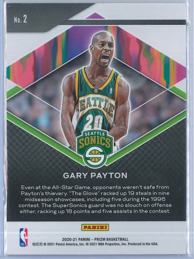 Gary Payton Panini Prizm Basketball 2020 21 Fearless 2