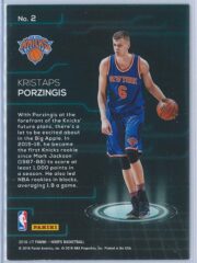 Kristaps Porzingis Panini NBA Hoops Basketball 2016 17 Faces Of The Future 2