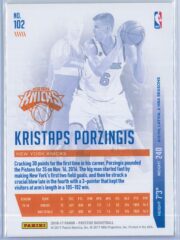 Kristaps Porzingis Panini Prestige Basketball 2016 17 Base Metallized Parallel 2