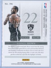 Markel Brown Panini Excalibur Basketball 2014 15 Knights Templar Red Foil RC 2