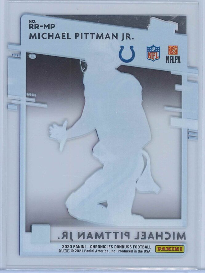 Michael Pittman Jr. Panini Chronicles Football 2020 Clearly Donruss Rated Rookie 2
