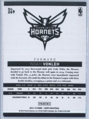 Noah Vonleh Panini NBA Hoops Basketball 2014 15 Base Green RC 2