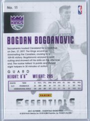 Bogdan Bogdanovic Panini Essentials Basketball 2017 18 Base Green RC 2