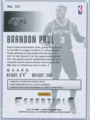 Brandon Paul Panini Essentials Basketball 2017 18 Base Green 2