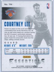 Courtney Lee Panini Essentials Basketball 2017 18 Base Green 2