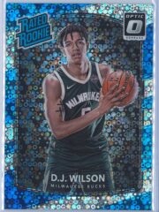 D.J. Wilson Panini Donruss Optic Basketball 2017-18 Rated Rookie Holo Fast Break Parallel