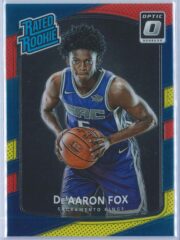 DeAaron Fox Panini Donruss Optic Basketball 2017-18 Rated Rookie Red Yellow Parallel