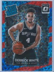 Derrick White Panini Donruss Optic Basketball 2017 18 Rated Rookie Red Fast Break Parallel 8285 1