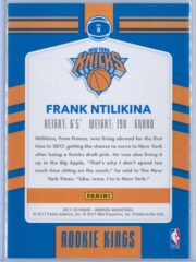 Frank Ntilikina Panini Donruss Basketball 2017 18 Rookie Kings 2