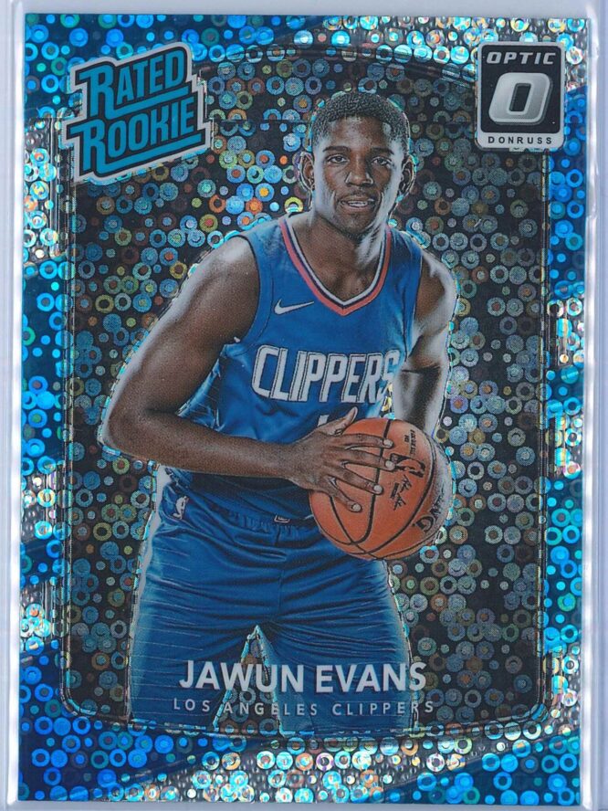 Jawun Evans Panini Donruss Optic Basketball 2017-18 Rated Rookie Holo Fast Break Parallel