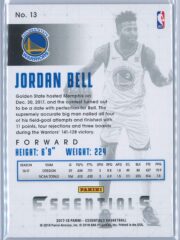 Jordan Bell Panini Essentials Basketball 2017 18 Base Spiral RC 2