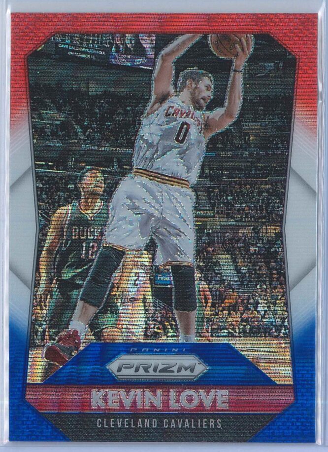 Kevin Love Panini Prizm Basketball 2015-16 Base Red White Blue Parallel