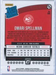 Omari Spellman Panini Donruss Optic Basketball 2018 19 Rated Rookie Blue Velocity 2