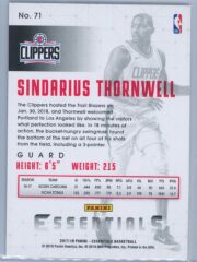 Sindarius Thornwell Panini Essentials Basketball 2017 18 Base Spiral RC 2