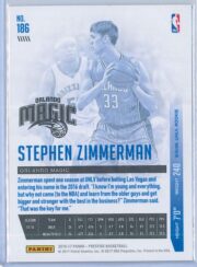 Stephen Zimmerman Panini Prestige Basketball 2016 17 Base Set RC 2