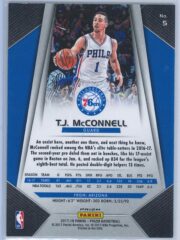 T.J. McConnell Panini Prizm Basketball 2017 18 Base Red White Blue Parallel 2