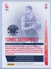 Tomas Satoransky Panini Prestige Basketball 2016 17 Base Set RC 2