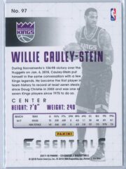 Willie Cauley Stein Panini Essentials Basketball 2017 18 Base Green 2