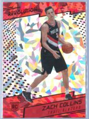 Zach Collins Panini Revolution Basketball 2017-18 Base Chinese New Year Parallel  RC