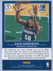 Zach Randolph Panini Donruss Basketball 2014 15 Production Line 2