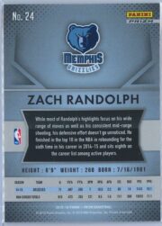 Zach Randolph Panini Prizm Basketball 2015 16 Base Red White Blue Parallel 2